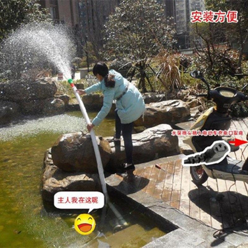 抽水机家用电动河水取水器电泵菜地便携式泵水器灌溉水家庭延长线