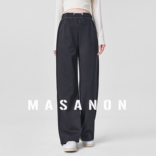 子春秋外穿无托腹直筒裤 孕早期长裤 休闲束脚裤 新款 2025春装 孕妇裤