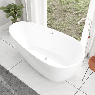 浴缸家用一体无缝鹅蛋水滴形小户型独立式 民宿酒店网红亚克力浴盆