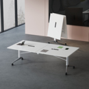 折叠会议桌可移动新型多功能长条培训桌伸缩拼接大书桌直播办公桌