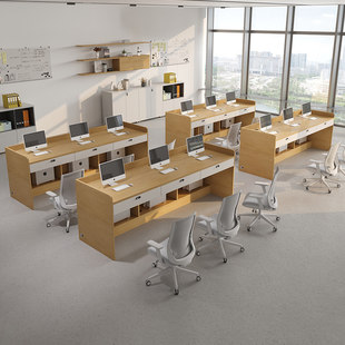 定制德佑贝壳链家房产中介办公桌职员桌23人员工位图文门店桌子