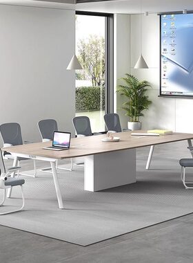 汇寅大小型客室办公会议桌椅组合长桌简约现代洽谈大桌接待桌子