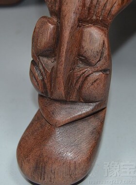 红酸枝招财佛手架木雕红木工艺品商务礼品家居装饰