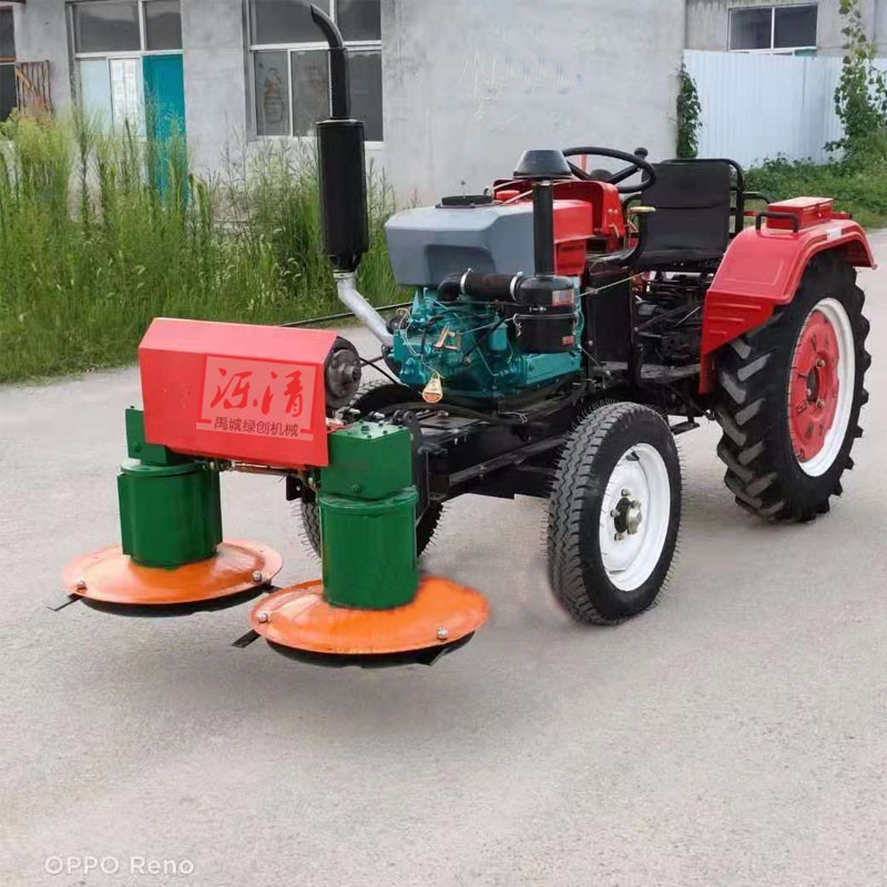 前置圆盘割草机苜蓿收割机单缸拖拉机艾草收草割晒机