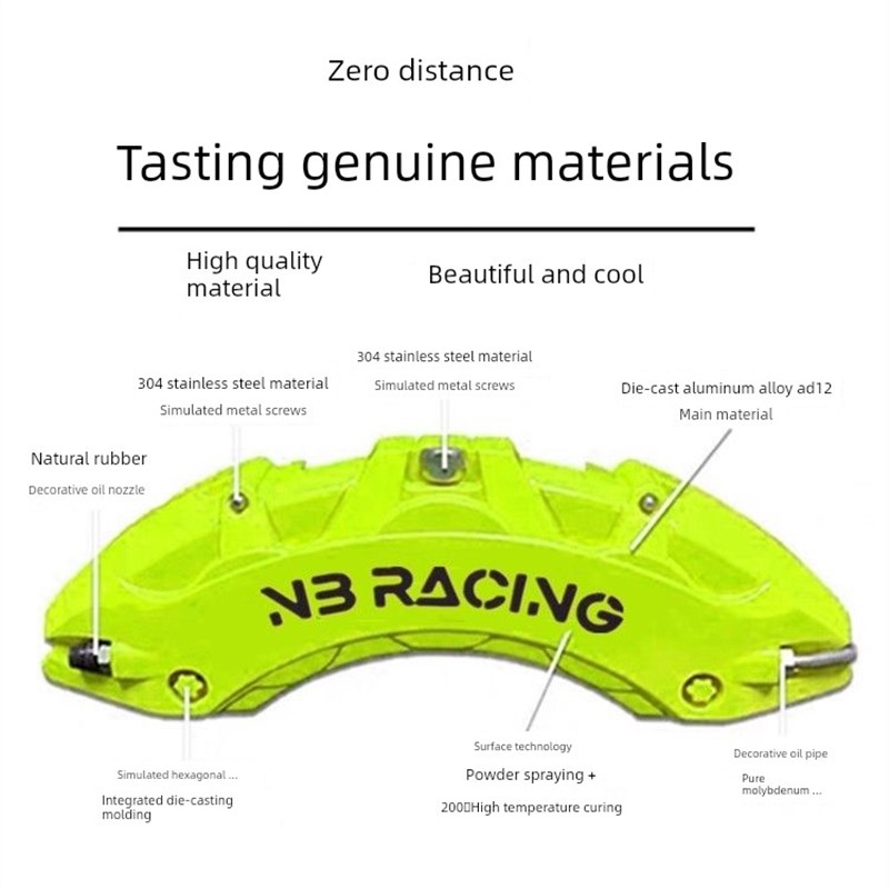 适用于吉厦001/007/009/X/Mix特种铝合金制动钳盖轮毂改装件