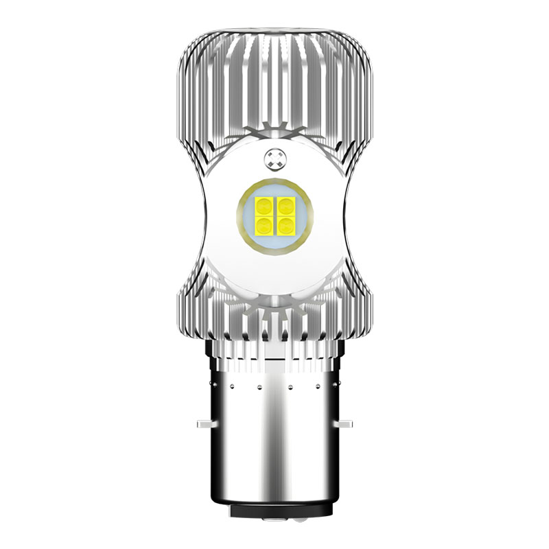 电动车灯摩托车LED大灯超亮强光内置改装12V48V60V远近光前大灯泡