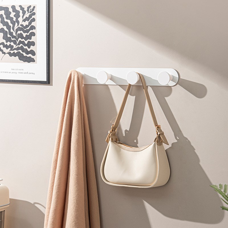 墙上壁挂式衣钩简约免打孔防水防锈门后帽子包包挂钩无痕收纳钩子