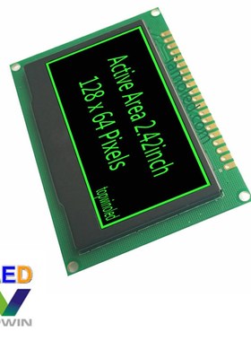 2.42英c寸绿光2.4英寸模块TW28641240A03焊接A05接插2.4英寸绿色