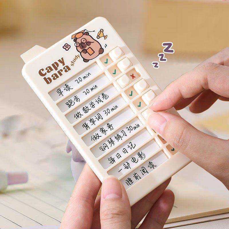 【迷你自律打卡器】小学生自律神器时间管理儿童学习打卡表计划本,文具电教/文化用品/商务用品,计划表,淘宝优惠券,粉丝福利购,淘宝优惠卷