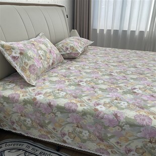 【 起球包退】山东滨州加厚老粗布床单三件套软凉席棉麻亚麻帆布