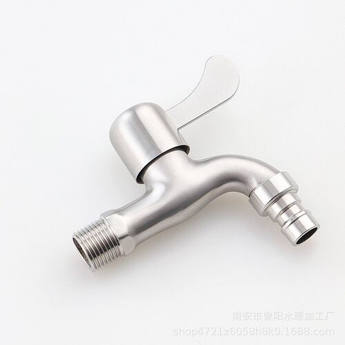 304不锈钢洗衣机龙头拖把池4分通用加厚防爆家用龙头网嘴气泡嘴