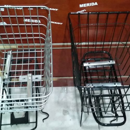 自行车铁车筐书包筐 后货架筐菜篮子单车前筐铁丝筐山地车后车筐