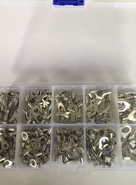 叉型接线端子冷压裸端子接线端字子圆型叉形接线耳铜鼻组合套装