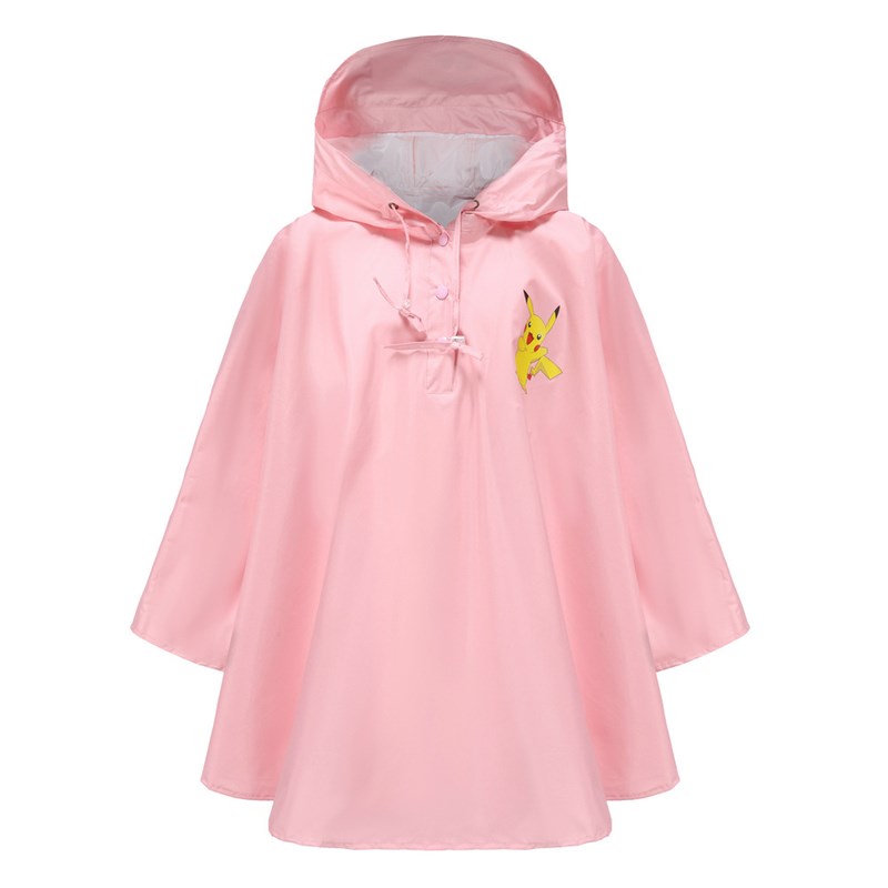 新款男女儿童卡通防风防雪斗篷式风衣电动车背包读书保暖雨衣雨披