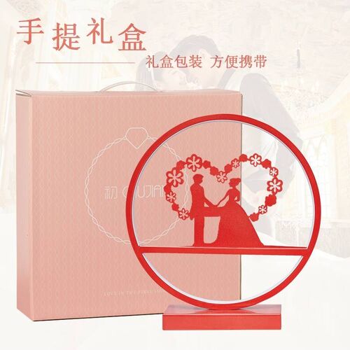 创意结婚礼物新婚天鹅摆件送新人闺蜜卧室L客厅实用台灯家居装饰