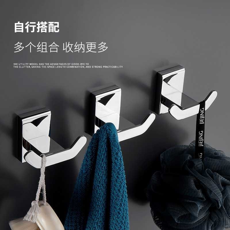 浴室毛巾架全铜加厚毛巾杆壁挂厕所卫生间挂杆置物架卫浴五金挂件