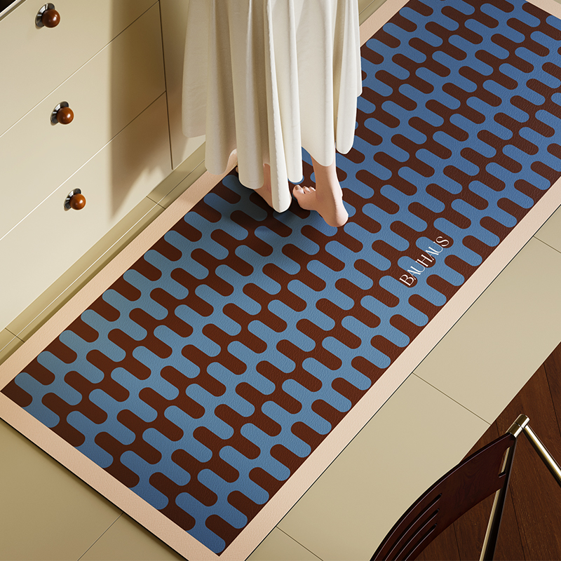 中古风包豪斯厨房地垫吸水防滑