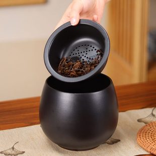 陶瓷带盖水桶家用废茶洗缸茶道大容量茶盘茶水桶茶缸茶桌面渣茶具