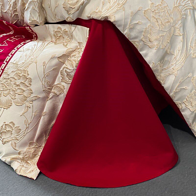 结婚四件套大g红色床单被套备婚喜被婚庆床上用品婚房陪嫁,床上用品,婚庆床品套件,淘宝优惠券,粉丝福利购,淘宝优惠卷