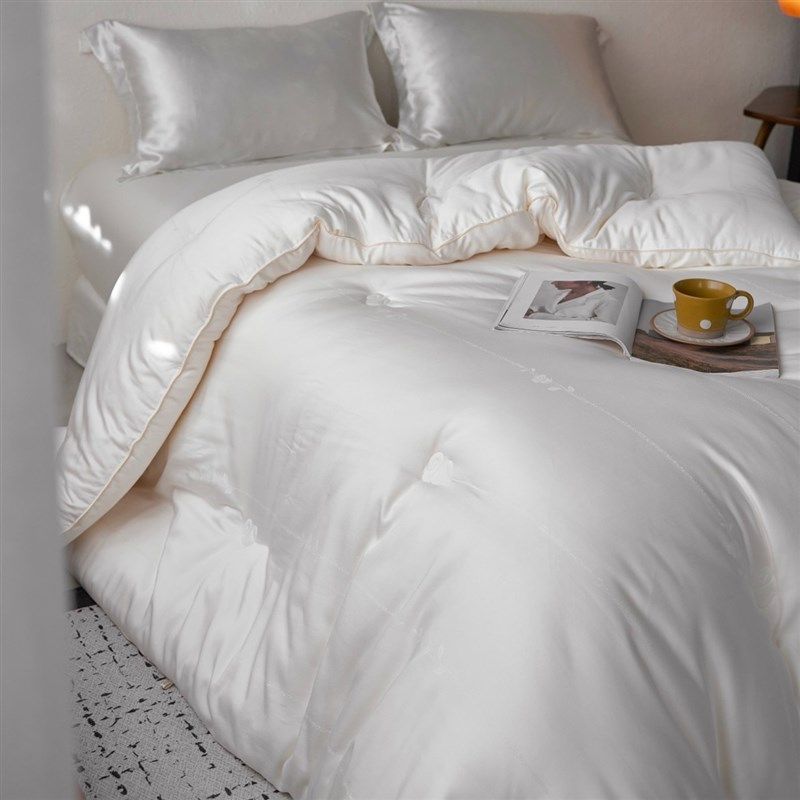 秋冬季加厚牛奶大k豆蛋白纤维双人柔软被子春秋被冬被单人保暖被,床上用品,化纤被,淘宝优惠券,粉丝福利购,淘宝优惠卷