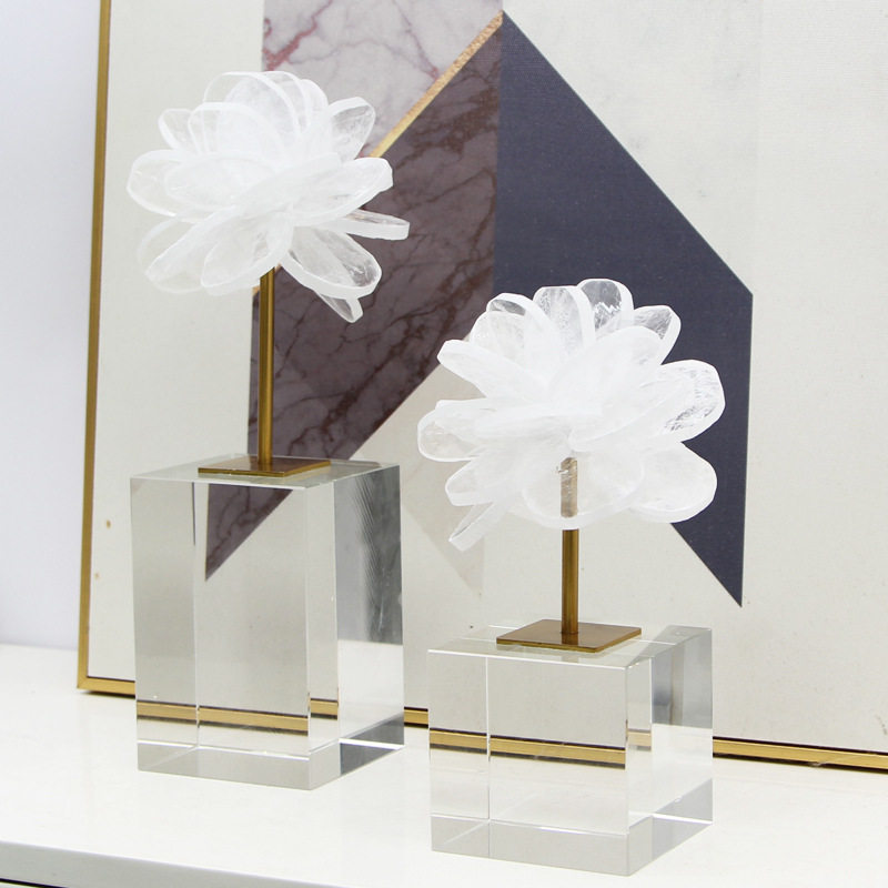 现代简约轻奢酒柜书柜装饰品摆件天然水晶工艺品客厅电视柜玄关,家居饰品,香薰摆件,淘宝优惠券,粉丝福利购,淘宝优惠卷