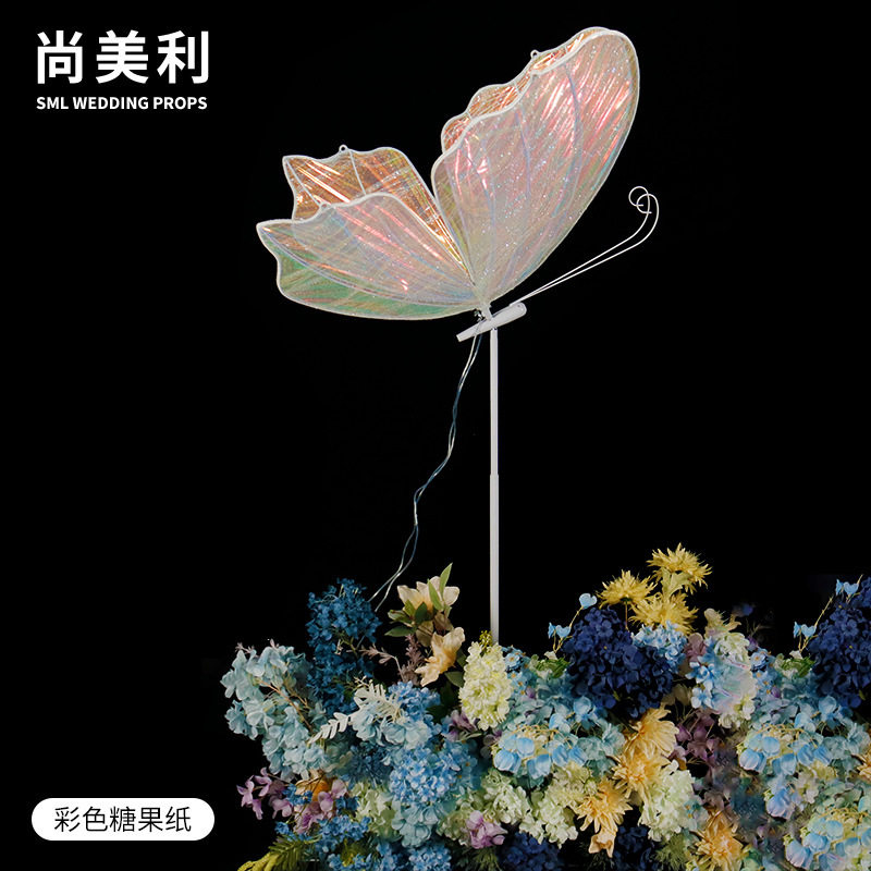 金属婚礼布置道具发光蝴蝶主题酒店婚礼堂挂饰婚庆装饰铁艺挂件,节庆用品/礼品,路引,淘宝优惠券,粉丝福利购,淘宝优惠卷