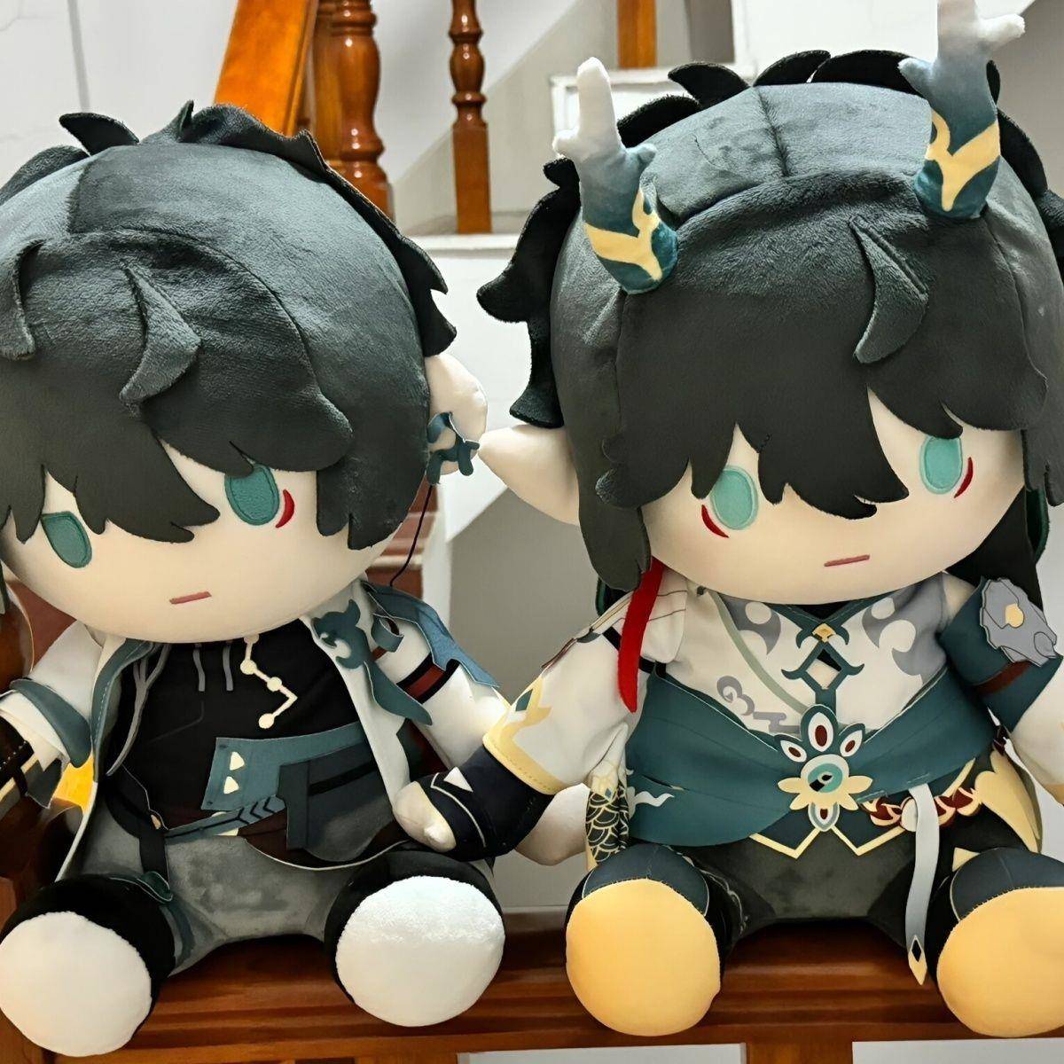 丹衡仨月柒崩坏棉花娃娃40cm毛绒玩具无属性饮月一番赏铁道玩偶现