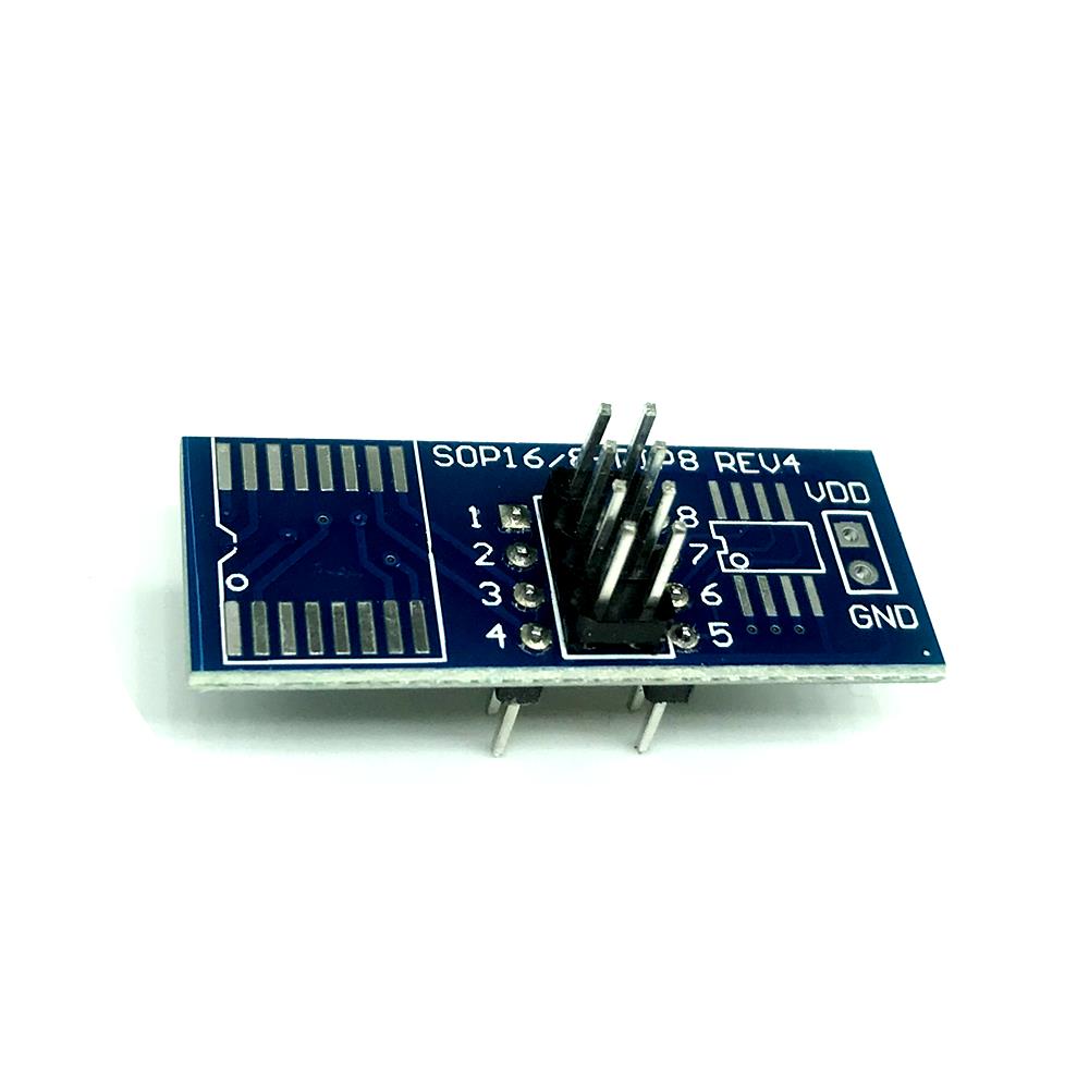 CH341/XTW100转接板 SOP8/16转DIP8 贴片转直插 转接板编程器适用