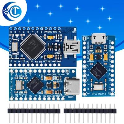 Pro 迈克采用Atmega32U4自身usb更新type-c 5V/16M 单片机开发板