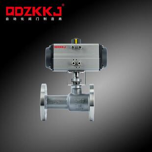 Q641M-16气动球阀不锈钢一体式法兰球阀导热油蒸汽高温快速切断阀