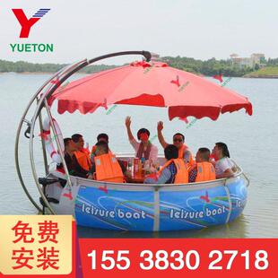 悦童文旅上游乐设备娱乐水上设备聚会休烧闲水乐烤园船十座烧烤船