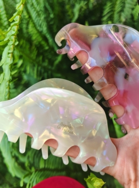 【韩版简约】高级感金标醋酸抓夹后脑勺盘发夹子发夹简约鲨鱼夹女