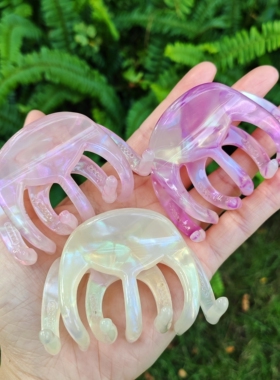 【加厚醋酸】发夹轻奢高级感抓夹中号盘发鲨鱼夹辅助齿发抓女