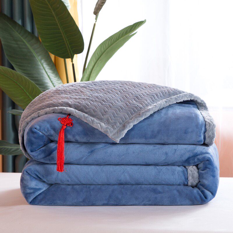 加厚保暖毛巾被毛毯单双人夏季儿童学G生午休空调毯子透气床上垫