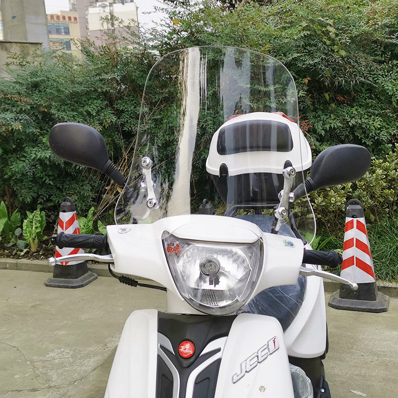 巧格i125改装风挡玻璃100前挡风板踏板摩托车不锈Y钢可调节风镜