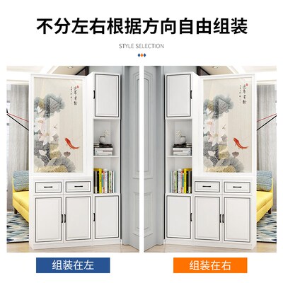 玄关柜入户正f对门新型玄关隔断柜现代简约客厅一体屏风柜进门遮