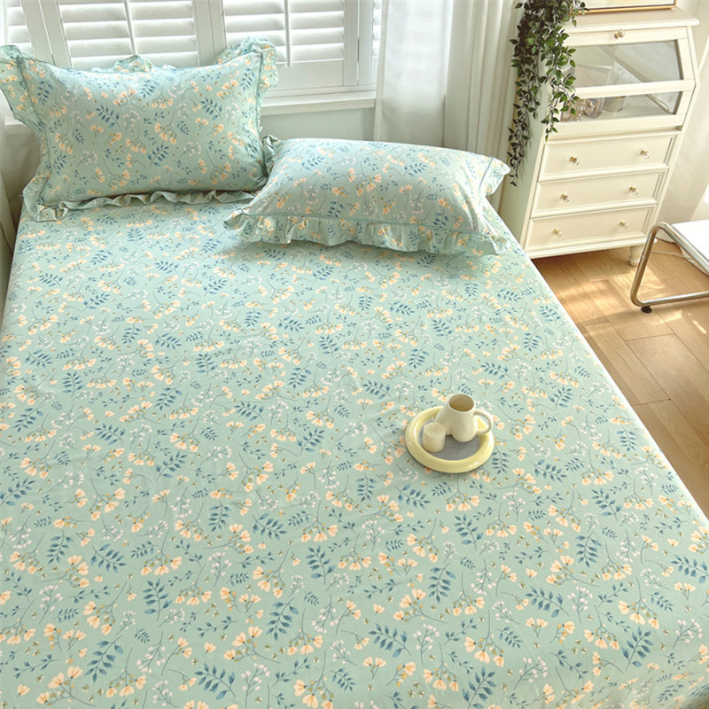 2023新款花边公n主全棉牀单单件100宿舍单双人被单枕套2三件套,床上用品,床单,淘宝优惠券,粉丝福利购,淘宝优惠卷