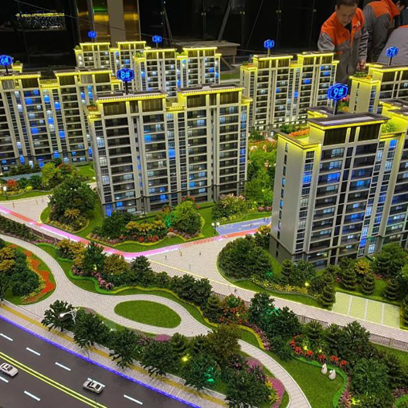 加工房地产销售模型定制 建筑比例模型沙盘 S楼盘售楼沙盘制作
