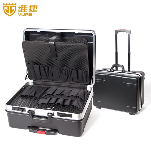 维捷拉杆工具箱倍威款801.04带锁钢琴调音律师空调维修五金收纳箱