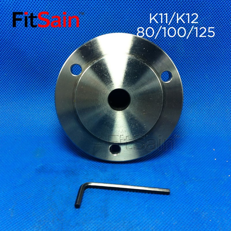 FitSaain-三爪四爪125自定心卡盘法兰盘卡盘杆K11/K12-125连接杆