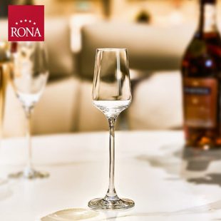 进口酒店烈酒杯水晶玻璃高脚杯100毫升利口杯 RONA洛娜欧洲原装