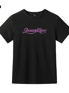 i.t GROUNDZERO2025夏季新款正肩百搭可爱字母印花短袖T恤女款GZO