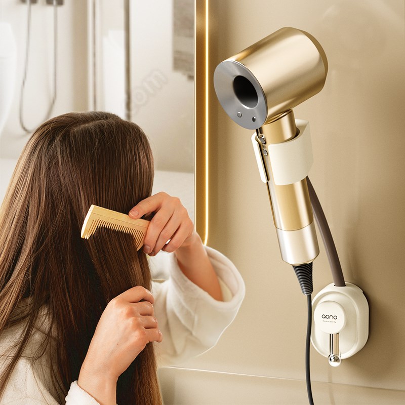 吸盘吹风机置物架懒人打孔化妆室吹风机浴室吹风机支架壁挂收纳挂