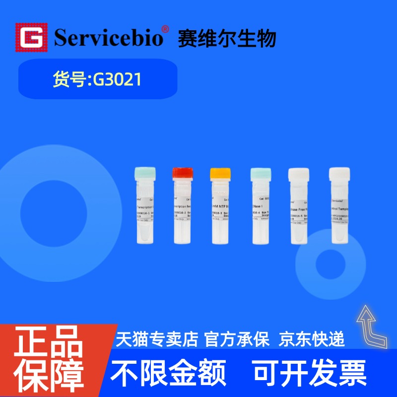 现货 赛维尔生物Servicebio 高产量T7 RNA转录试剂盒 G3021 50T 科研实验