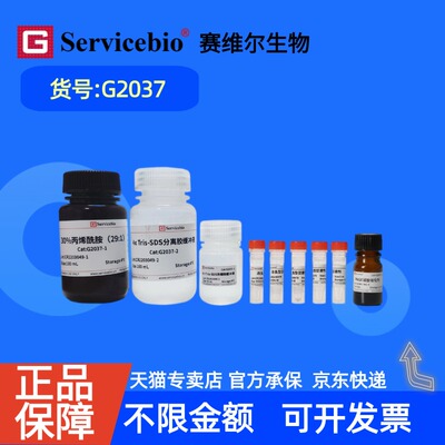 现货 赛维尔生物Servicebio SDS-PAGE 凝胶快速制备试剂盒 G2037 50T 科研实验
