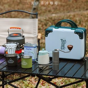 oc器in箱咖啡具手提箱手冲咖啡o旅行收纳包箱露营户外便携B14寸