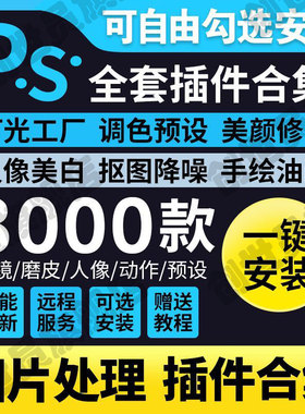 远程安装ps/ai/pr/lr2025/2024磨皮dr5插件设计软件包课程win/Mac