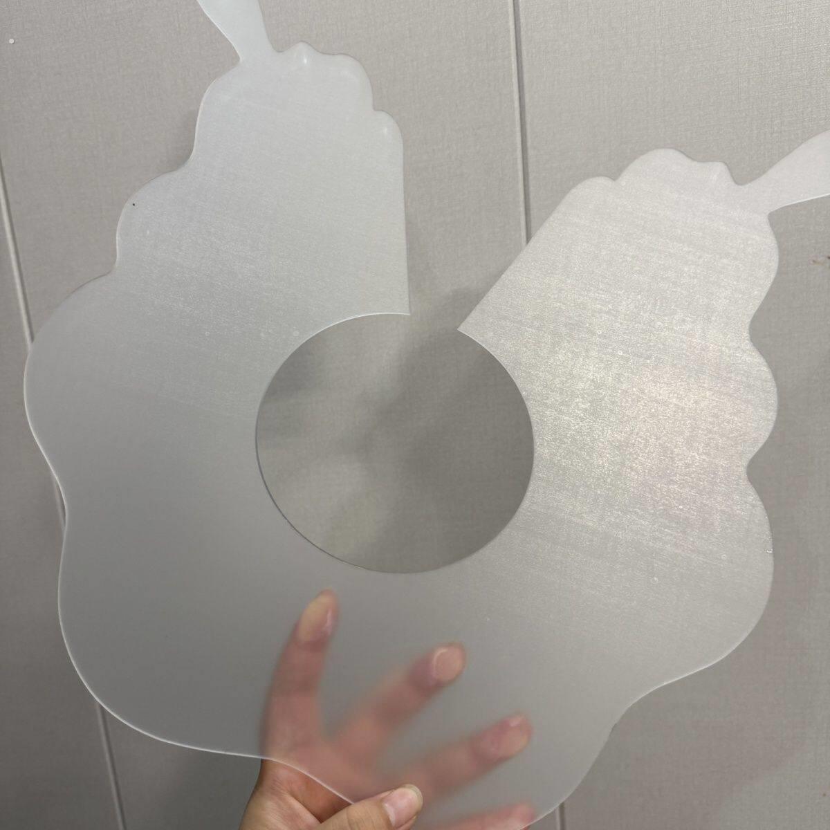 压克力高透口水巾模版diy口水巾制作效率神器蝴蝶口水巾婴儿方巾
