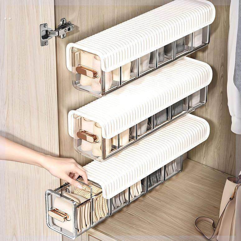 壁挂式收纳盒多功能一物三用内衣袜子衣柜侧面抽屉内衣裤整理神器,收纳整理,内衣收纳盒,淘宝优惠券,粉丝福利购,淘宝优惠卷