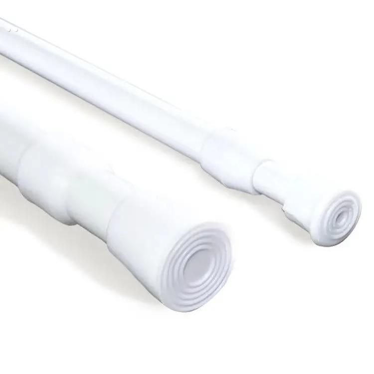 家用免打孔窗帘伸缩杆固定器横杆帘杆挂夹挂钩支架 鞋柜伸缩杆